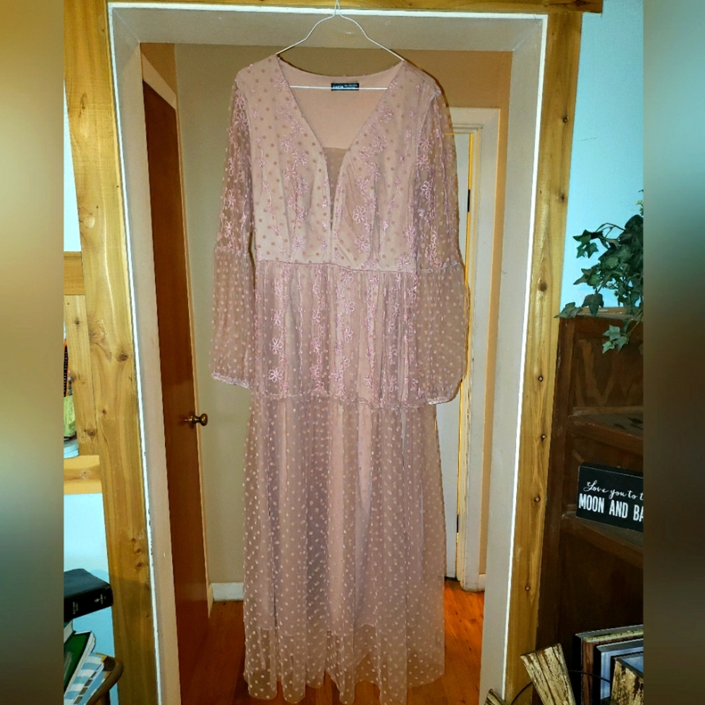 Whimsical Dusty Rose Dress